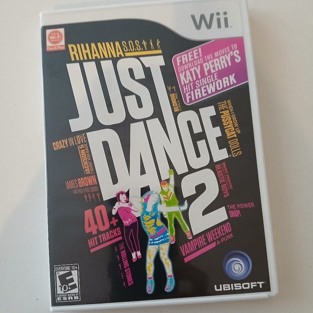 Wii Game - Just Dance 2 - Rihanna, Katy Perry, Kesha